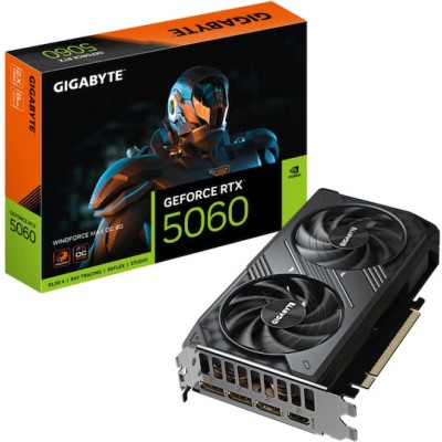 GIGABYTE GeForce RTX 5060 WINDFORCE MAX OC 8G / GDDR7 128 bit / PCIE 5.0 16x