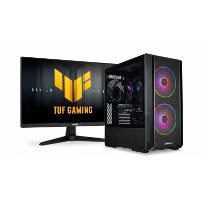 Falcon® Gamer Air AMD Ryzen 5500/16GB DDR4/GPU NVIDIA RTX 3050/ 480GB M.2/Wifi | ASUS MONITOR 24.5" TUF Gaming VG257Q5A