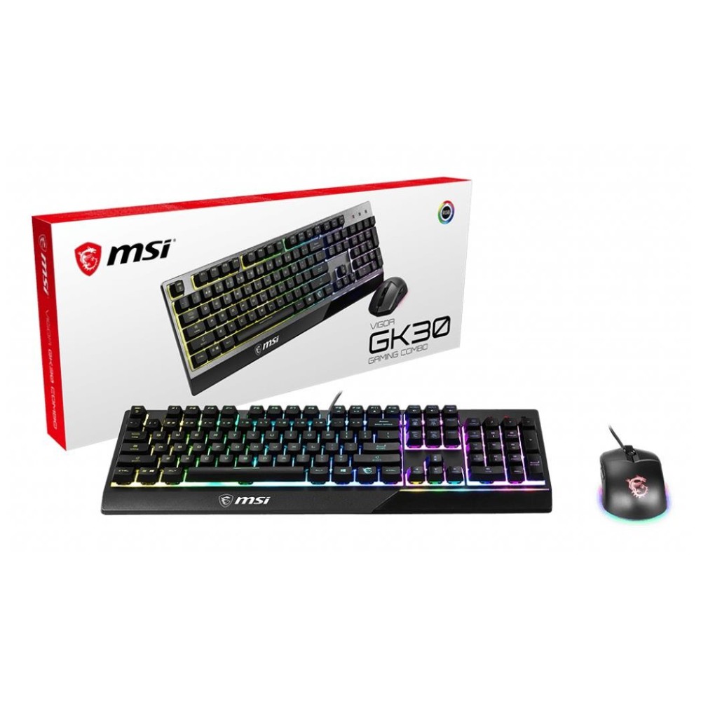 MSI VIGOR GK30 COMBO RGB MEMchanical Gaming Keyboard + GM11 Gaming Mouse