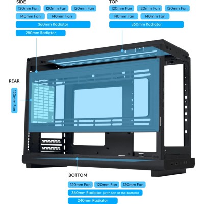 Κουτί Lian Li PC A3X Black | Compact Mini ITX