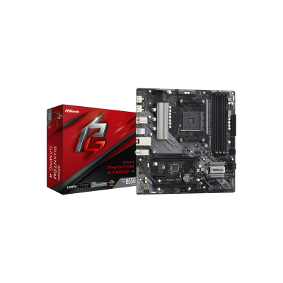 ASROCK  B550M PHANTOM GAMING 4, AMD AM4, AMD B550, DDR4, Micro ATX
