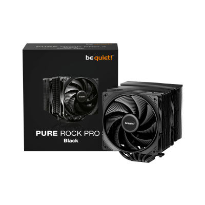 Bequiet!  AIR COOLER PURE ROCK PRO 3 BLACK BK042, 250W TDP, DUAL PWM 120MM FAN