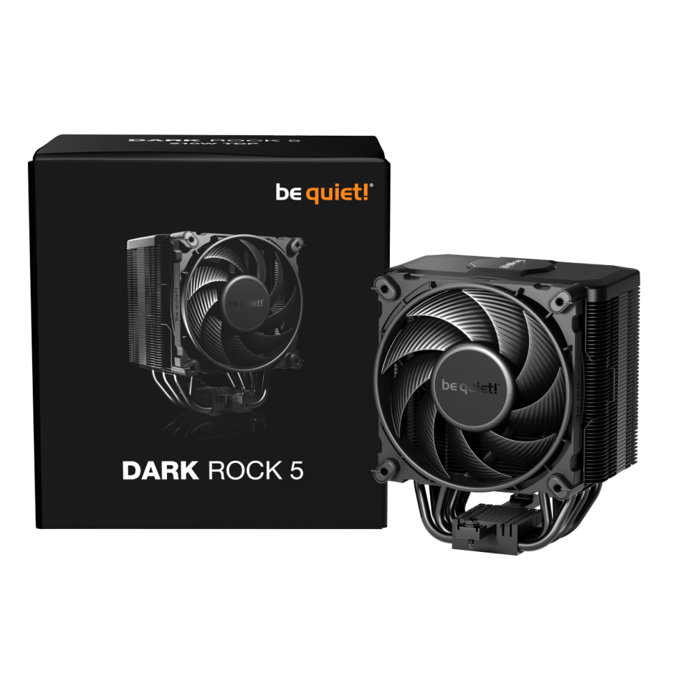 Bequiet!  AIR COOLER DARK ROCK 5 BK035, 210W TDP, 120MM PWM FAN, 