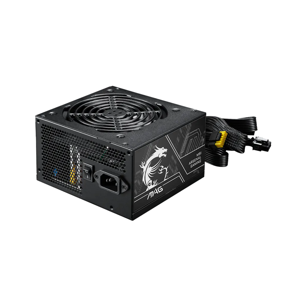 MSI  750W MAG A750BN PCIE5 II, 80+ BRONZE CERTIFIED, HYDRUALIC BEARING