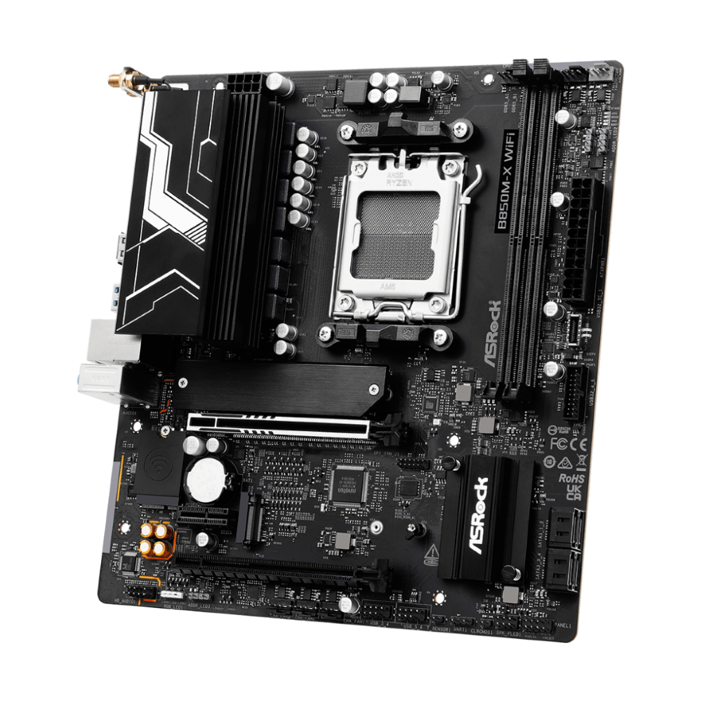 ASROCK  B850M-X WIFI R2.0, AMD AM5, AMD B850, DDR5, Micro ATX