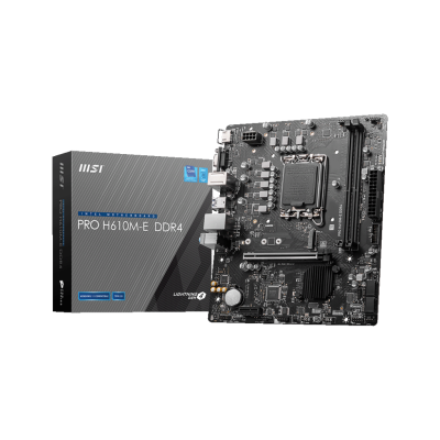 MSI  PRO H610M-E DDR4, INTEL LGA1700, INTEL H610, D-SUB/HDMI, Micro ATX