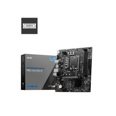 MSI  PRO H610M-E, INTEL LGA1700, INTEL H610, DDR5, Micro ATX
