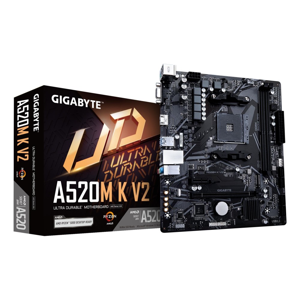 GIGABYTE A520M K V2 | Μητρική AM4 Micro ATX | AM4 Board