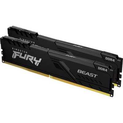 KINGSTON FURY Beast 16GB 3200MHz | Μαύρη DDR4 RAM