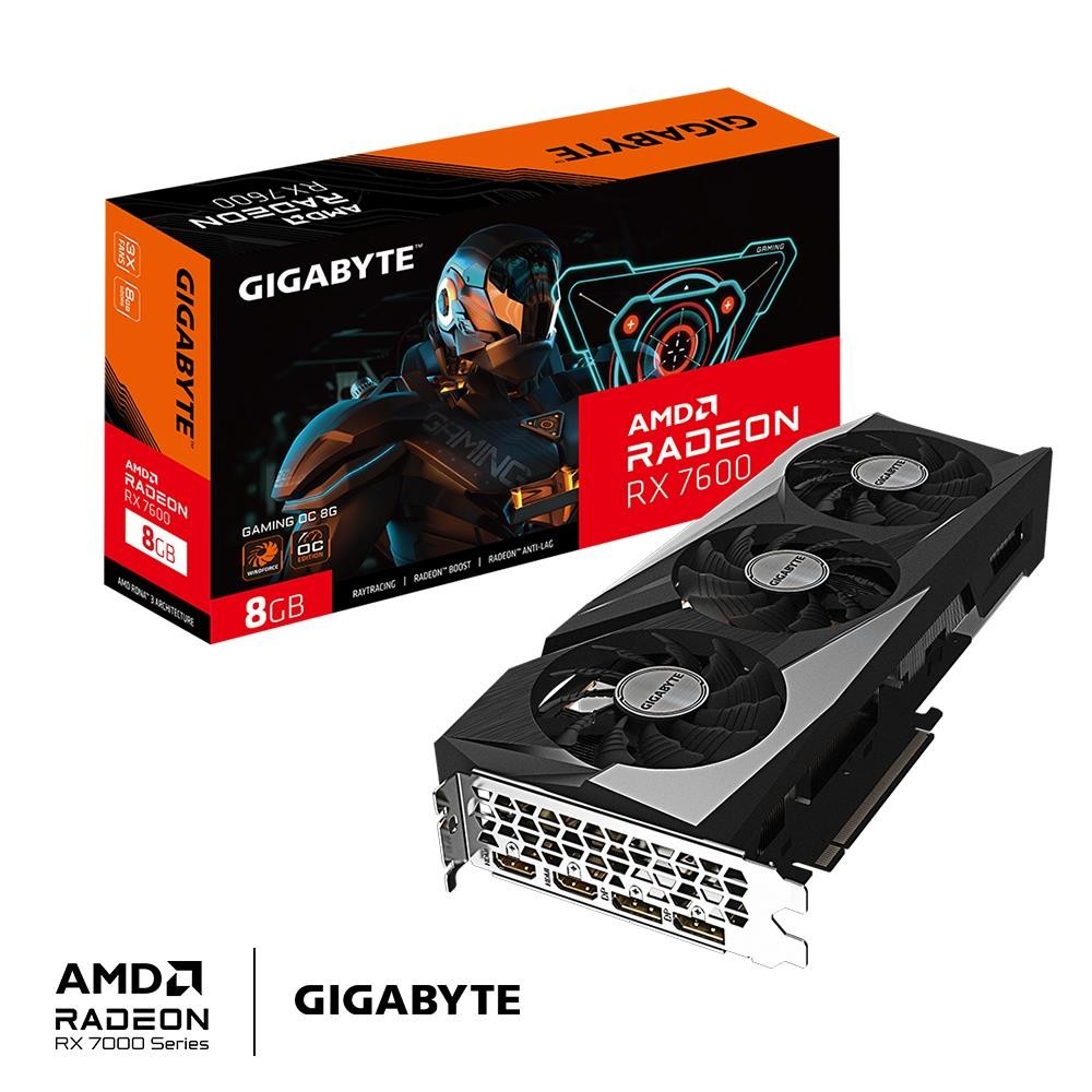 GIGABYTE RX7600 OC 8GB | Gaming GPU | Κάρτα Γραφικών