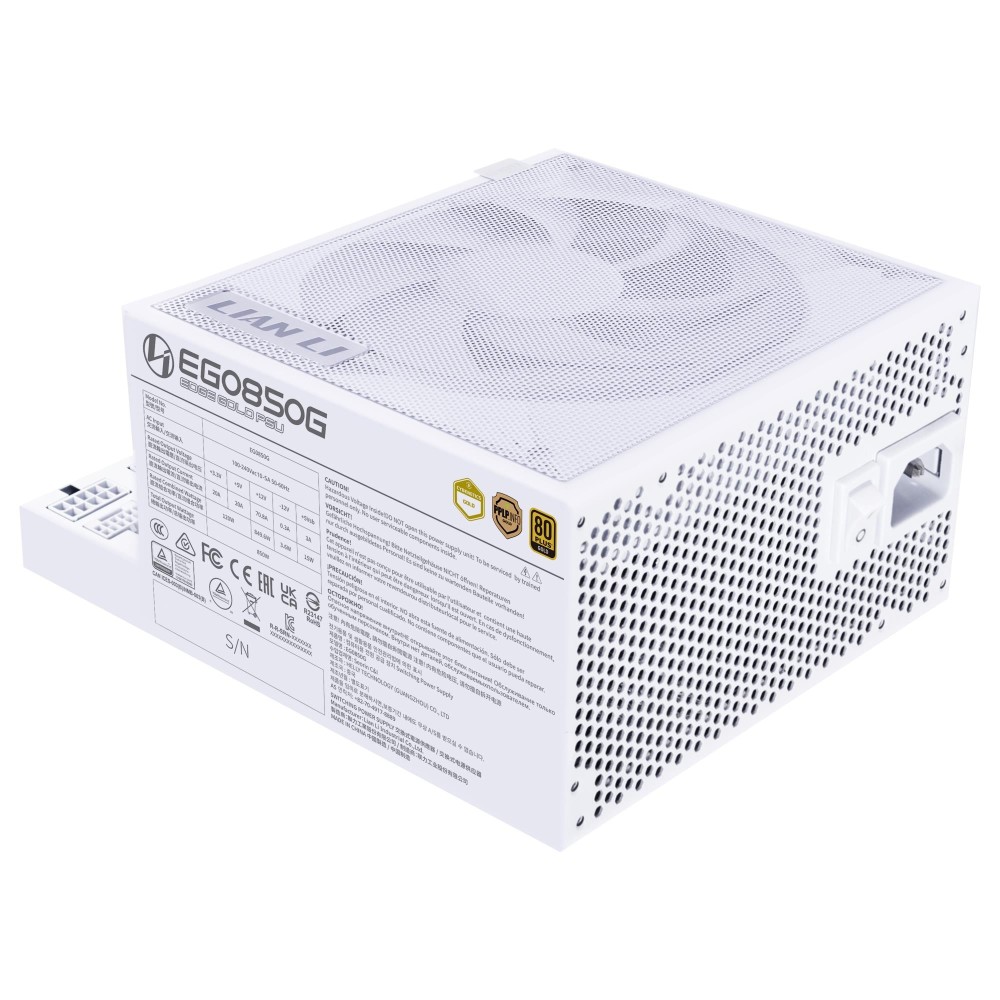 Lian Li EG0850G 850W White | Τροφοδοτικό 80+ Gold
