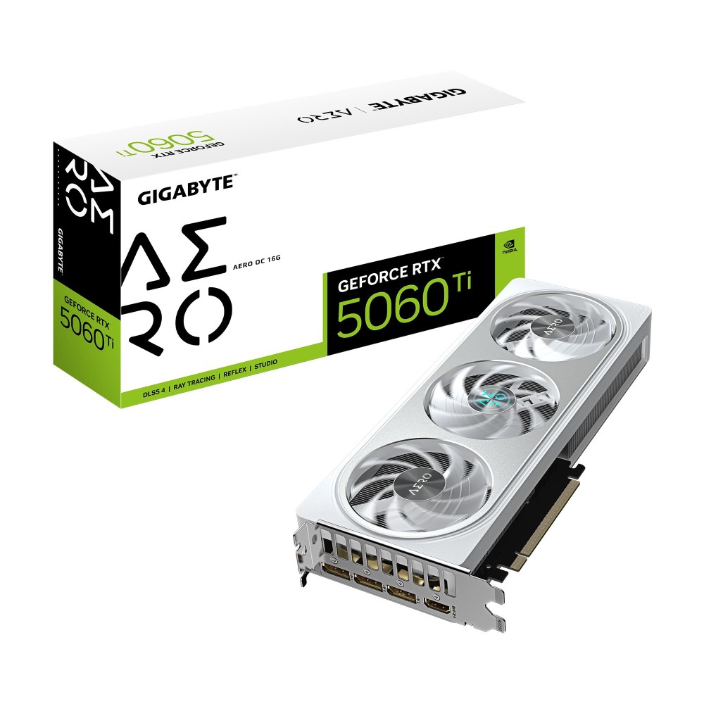 GIGABYTE GeForce RTX 5060 Ti AERO OC 16G / GDDR7 128 bit / PCIE 5.0 16x